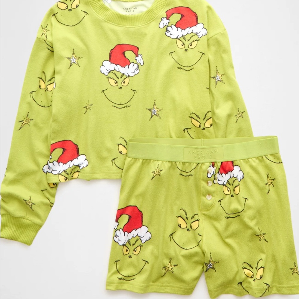 American Eagle Grinch Pajamas